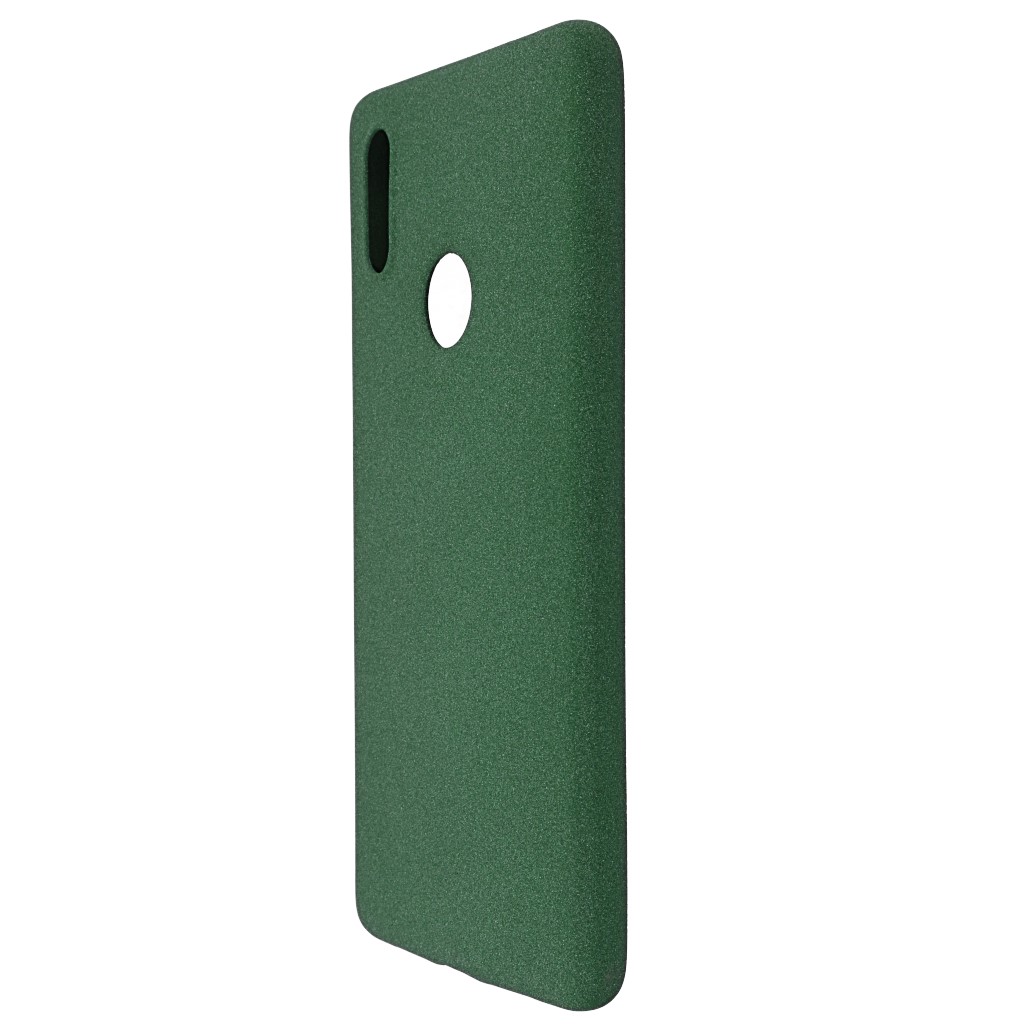 Pokrowiec etui silikonowe Plush Case zielone Xiaomi Mi 7 / 5