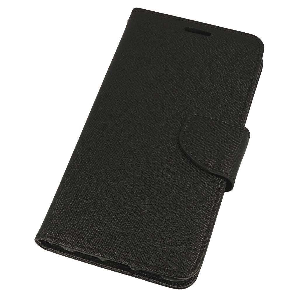 Pokrowiec etui z klapk na magnes Fancy Case czarne Xiaomi Mi 8 / 2