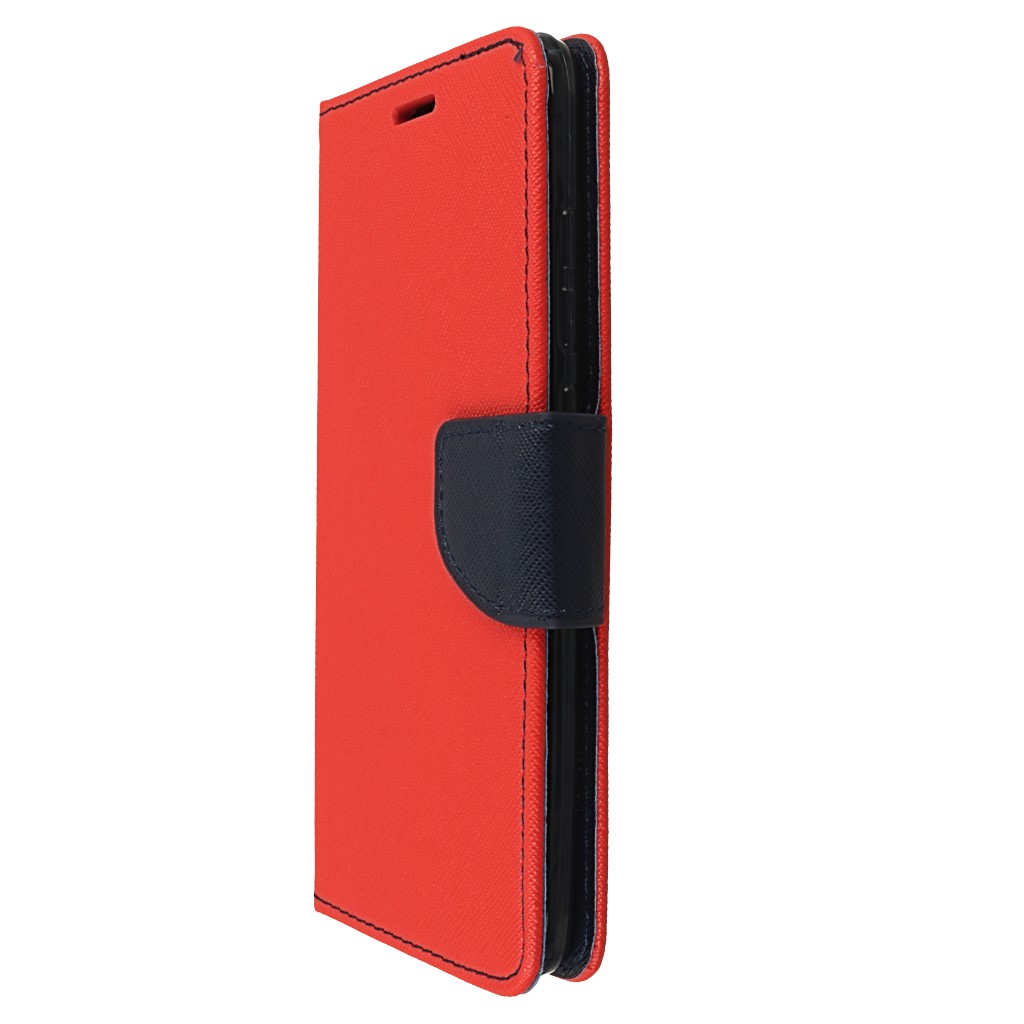 Pokrowiec etui z klapk na magnes Fancy Case czerwono-granatowe Xiaomi Mi 8 / 6