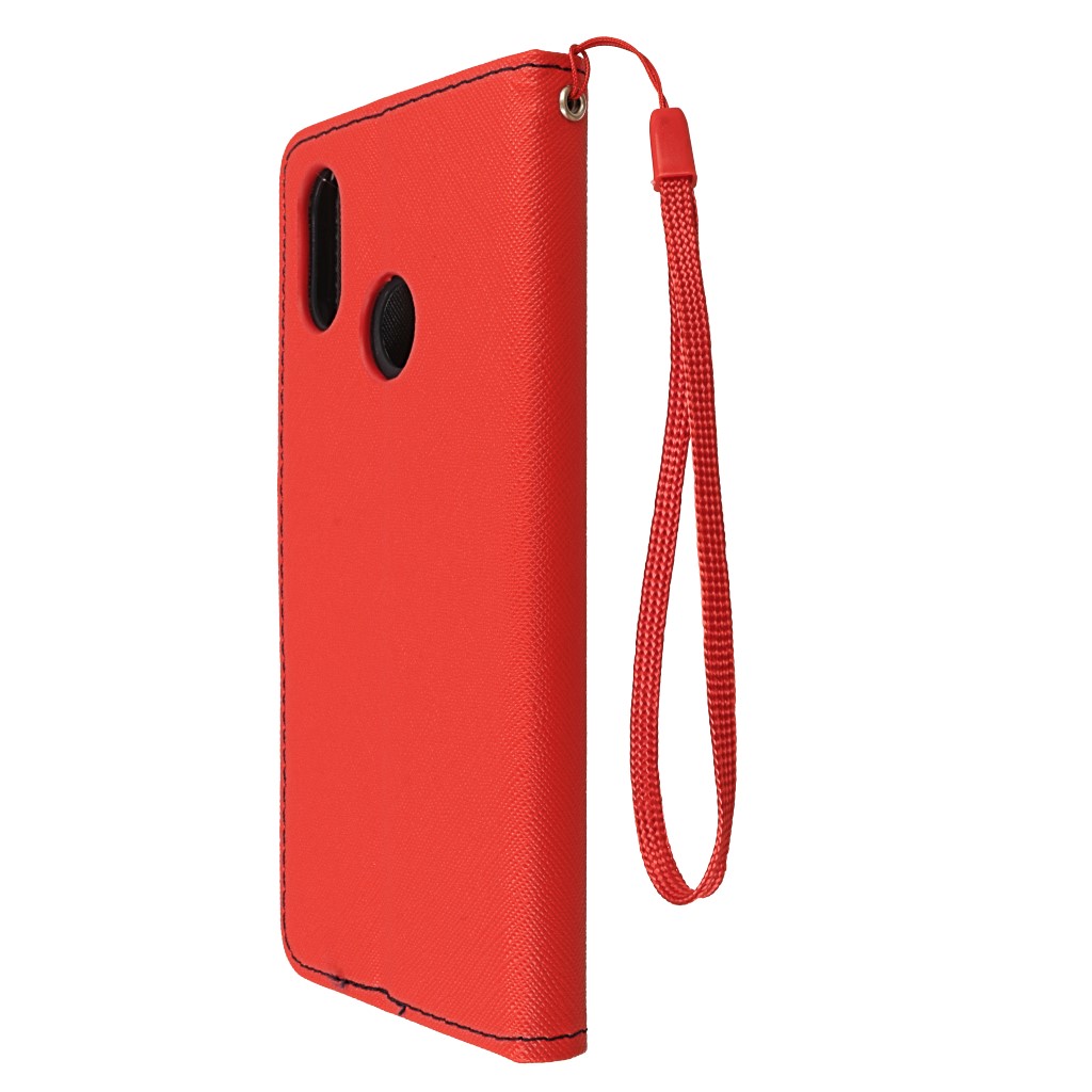 Pokrowiec etui z klapk na magnes Fancy Case czerwono-granatowe Xiaomi Mi 8 / 7