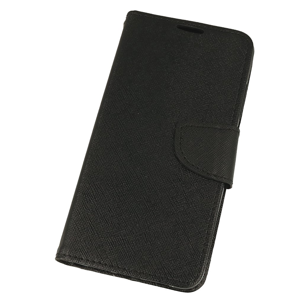 Pokrowiec etui z klapk na magnes Fancy Case czarne Xiaomi Mi 8 Lite / 2