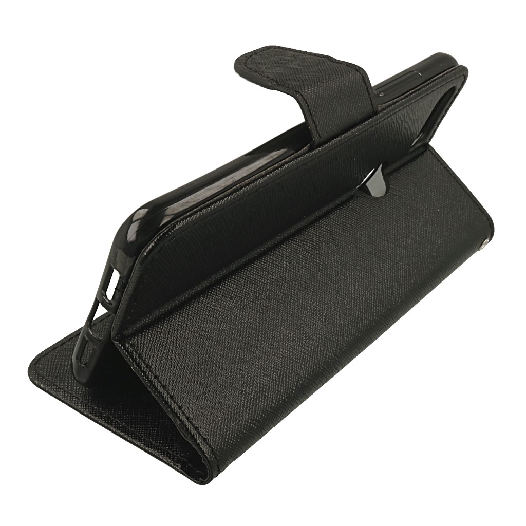 Pokrowiec etui z klapk na magnes Fancy Case czarne Xiaomi Mi 8 Lite / 4
