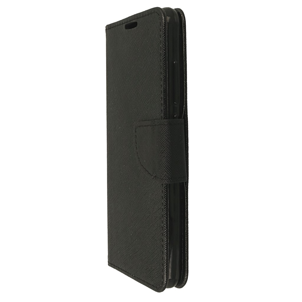 Pokrowiec etui z klapk na magnes Fancy Case czarne Xiaomi Mi 8 Lite / 5