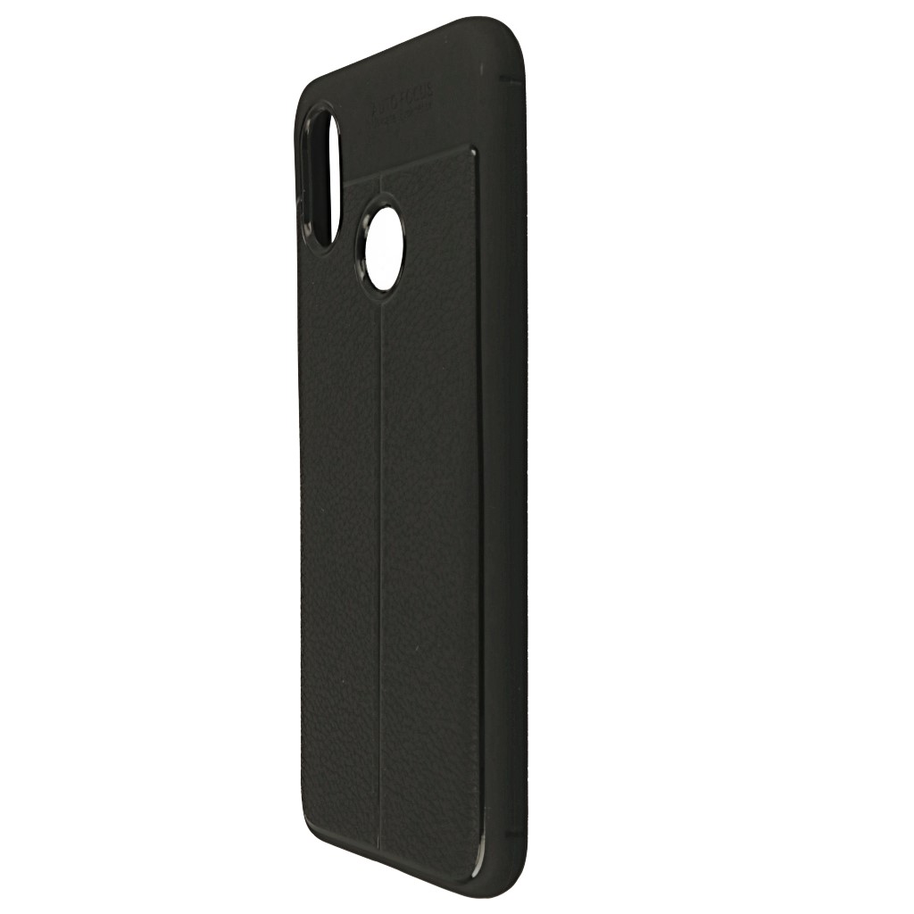 Pokrowiec etui imitacja skry Lux Case Skin czarne Xiaomi Mi 8 / 4
