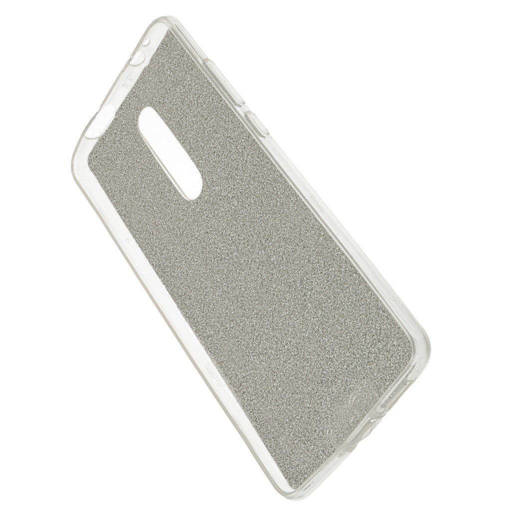 Pokrowiec etui z brokatem Bling Ombre srebrne Xiaomi Mi 9T / 3