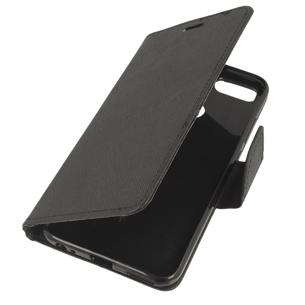 Pokrowiec etui z klapk na magnes Fancy Case czarne Xiaomi Mi A1