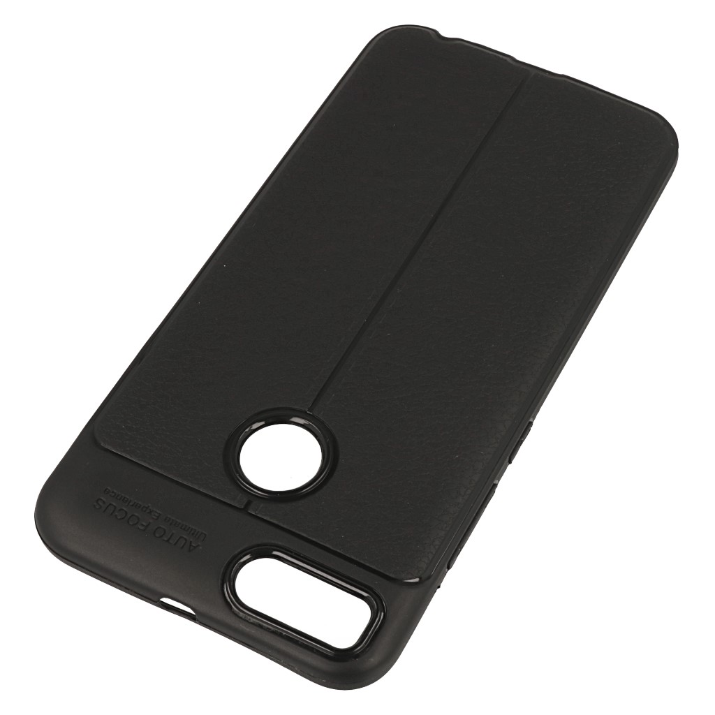 Pokrowiec etui imitacja skry Lux Case Skin czarne Xiaomi Mi A1 / 3