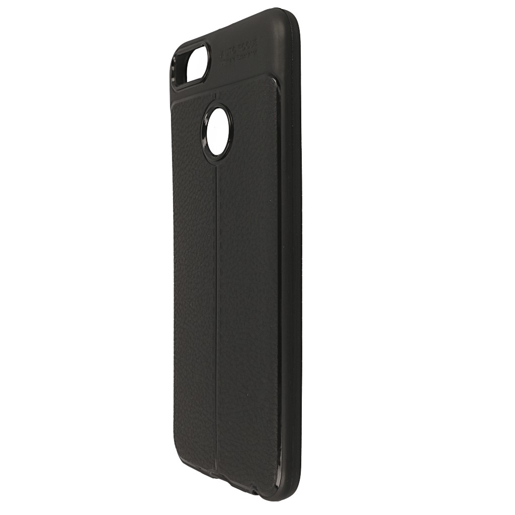Pokrowiec etui imitacja skry Lux Case Skin czarne Xiaomi Mi A1 / 6
