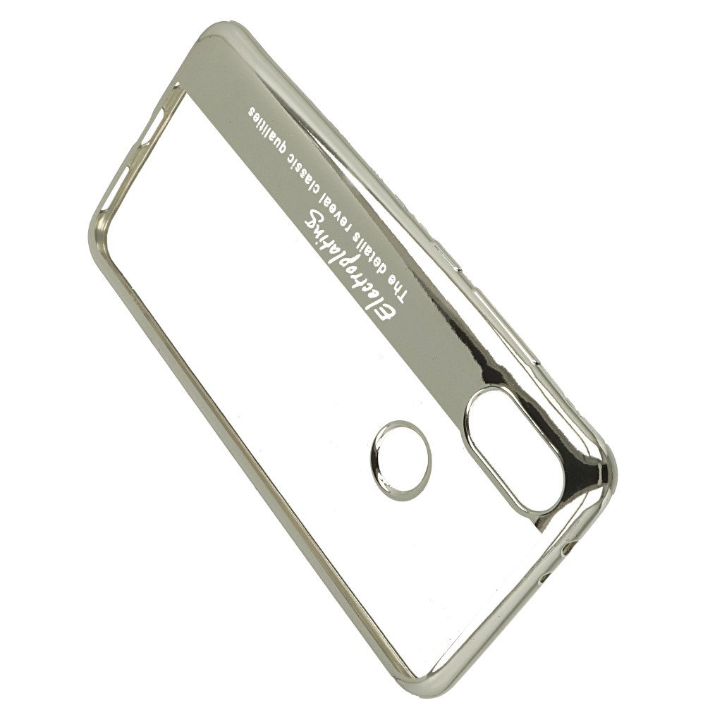Pokrowiec etui silikonowe Electroplating srebrne Xiaomi Mi A2 / 4