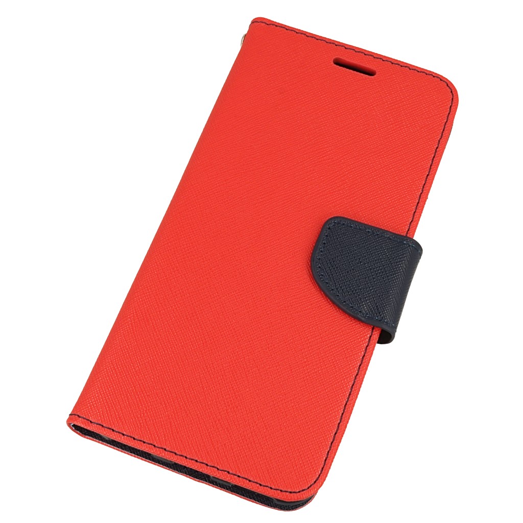 Pokrowiec etui z klapk na magnes Fancy Case czerwono-granatowe Xiaomi Mi A2 / 4