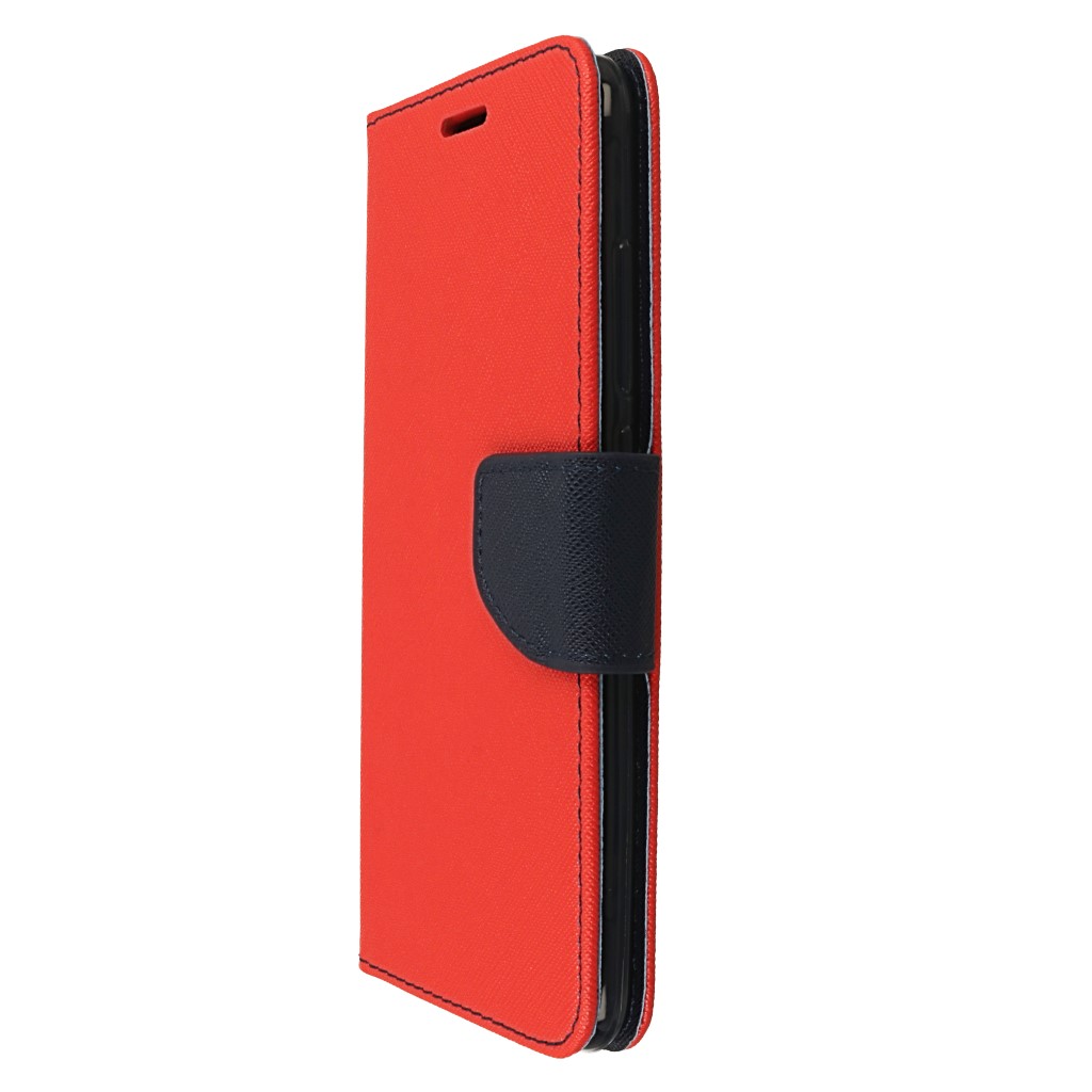 Pokrowiec etui z klapk na magnes Fancy Case czerwono-granatowe Xiaomi Mi A2 / 6