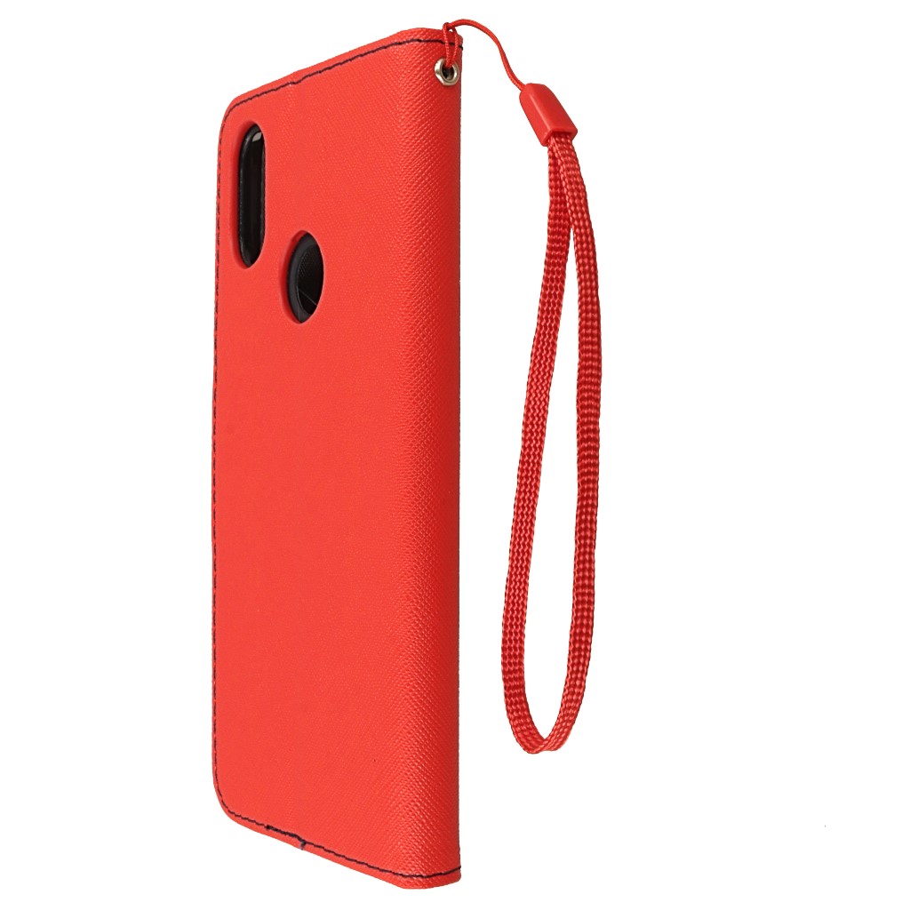 Pokrowiec etui z klapk na magnes Fancy Case czerwono-granatowe Xiaomi Mi A2 / 7