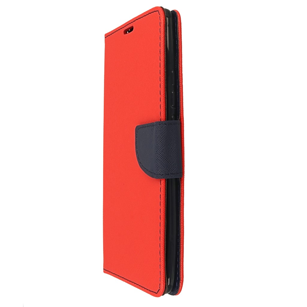 Pokrowiec etui z klapk na magnes Fancy Case czerwono-granatowe Xiaomi Mi Max 3 / 6