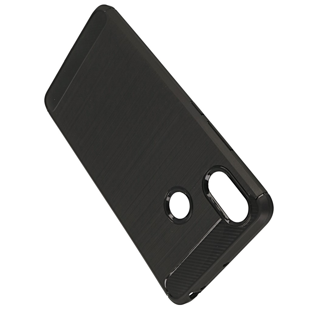 Pokrowiec etui pancerne Karbon Case czarne Xiaomi Mi Max 3 / 8