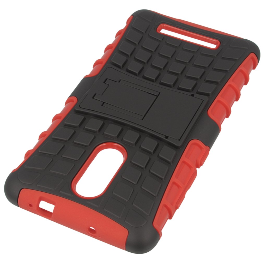 Pokrowiec etui pancerne Hybrid Case czerwony Xiaomi Redmi Note 3 Pro / 2