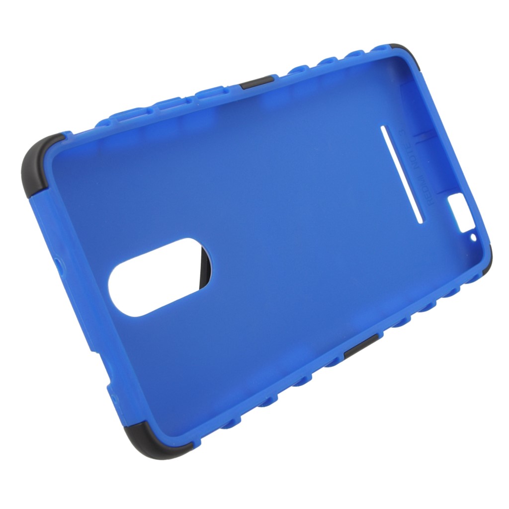 Pokrowiec etui pancerne Hybrid Case niebieski Xiaomi Redmi Note 3 Pro / 8