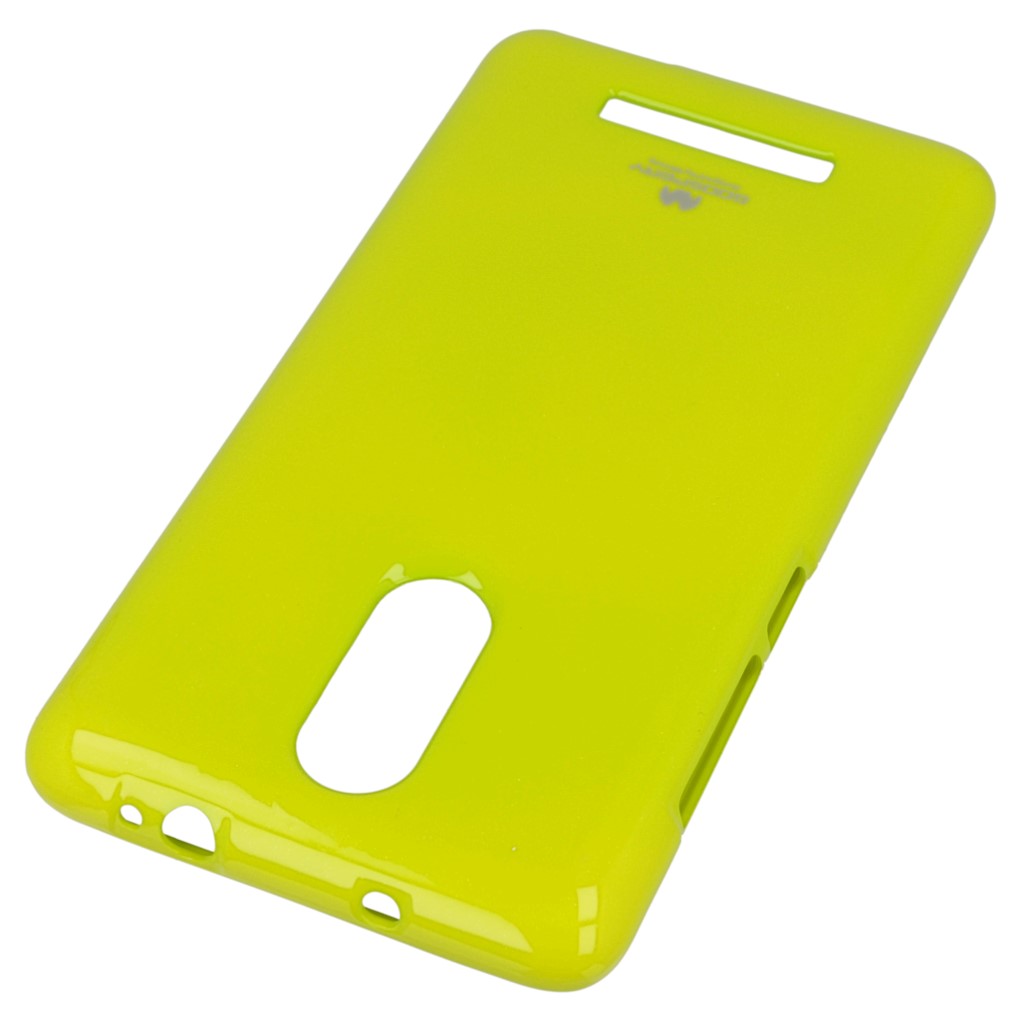Pokrowiec etui silikonowe Mercury JELLY CASE limonkowe Xiaomi Redmi Note 3 / 2