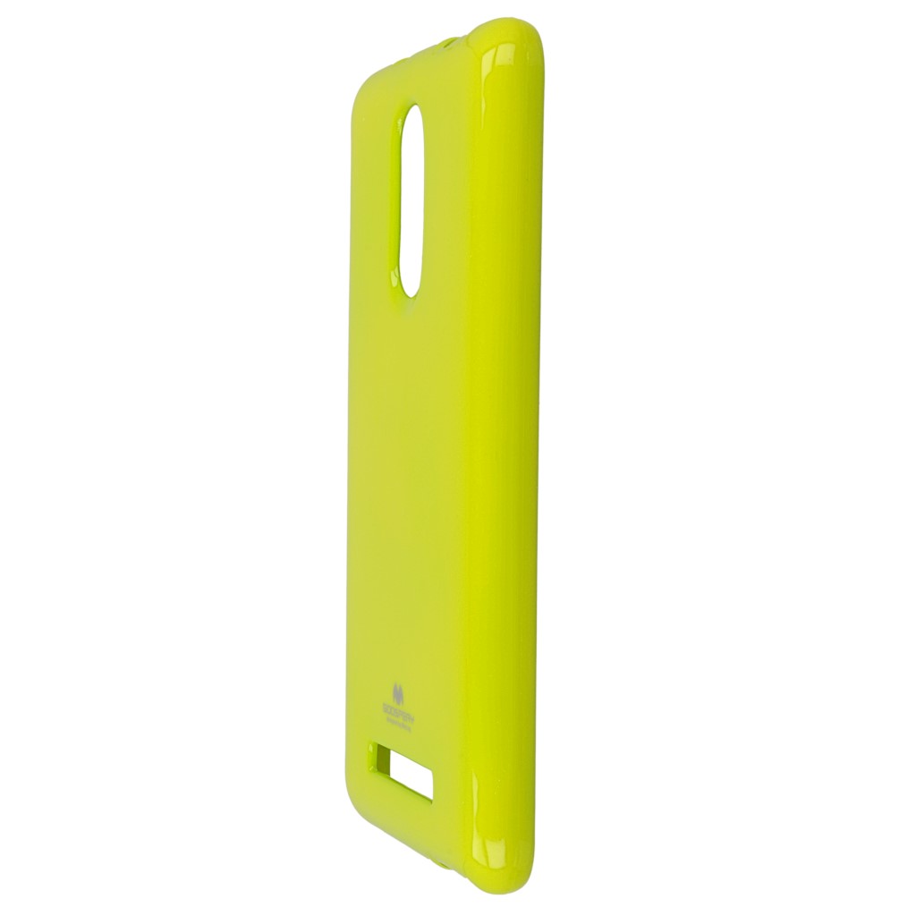 Pokrowiec etui silikonowe Mercury JELLY CASE limonkowe Xiaomi Redmi Note 3 / 6