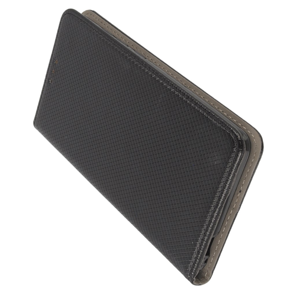 Pokrowiec etui z klapk Magnet Book czarne Xiaomi Redmi Note 3 / 5