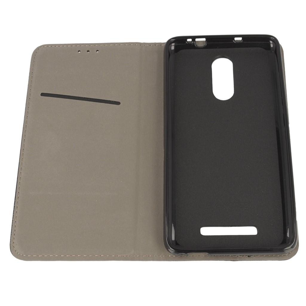 Pokrowiec etui z klapk Magnet Book czarne Xiaomi Redmi Note 3 / 10