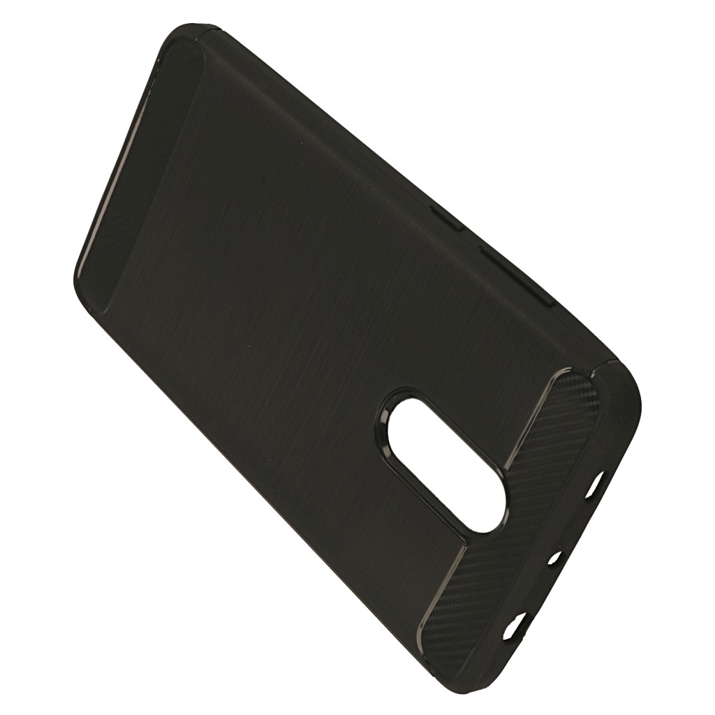 Pokrowiec etui TECH-PROTECT TPUCARBON czarne Xiaomi Redmi Note 4X / 6
