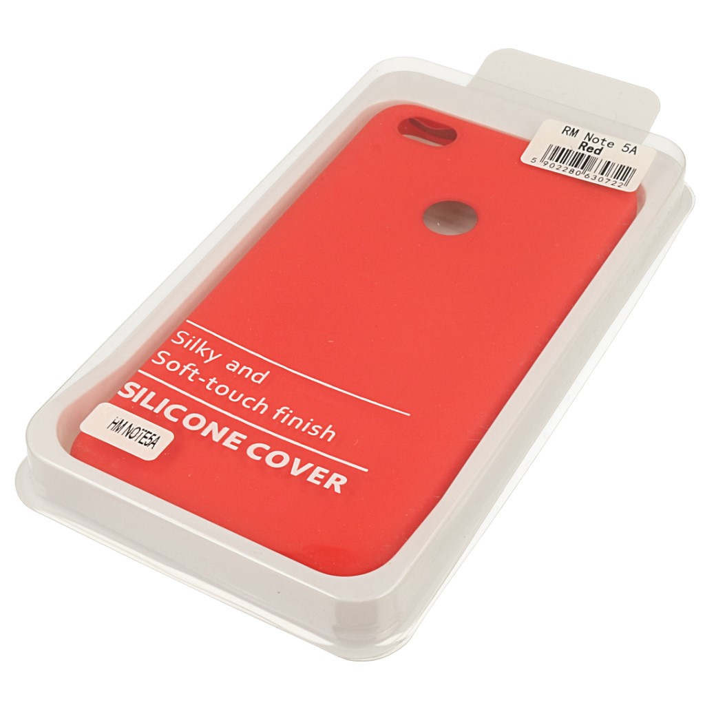 Pokrowiec etui silikonowe Silicone Cover czerwone Xiaomi Redmi Note 5A Prime / 2