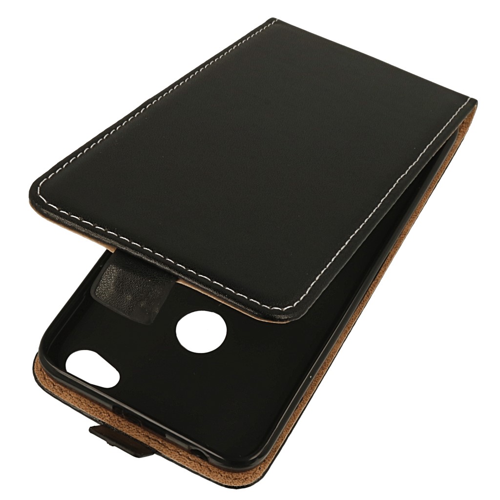 Pokrowiec z klapk na magnes Prestige Slim Flexi czarny Xiaomi Redmi Note 5A Prime
