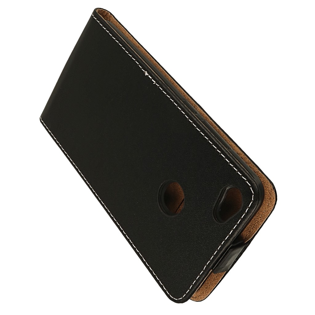Pokrowiec z klapk na magnes Prestige Slim Flexi czarny Xiaomi Redmi Note 5A Prime / 3