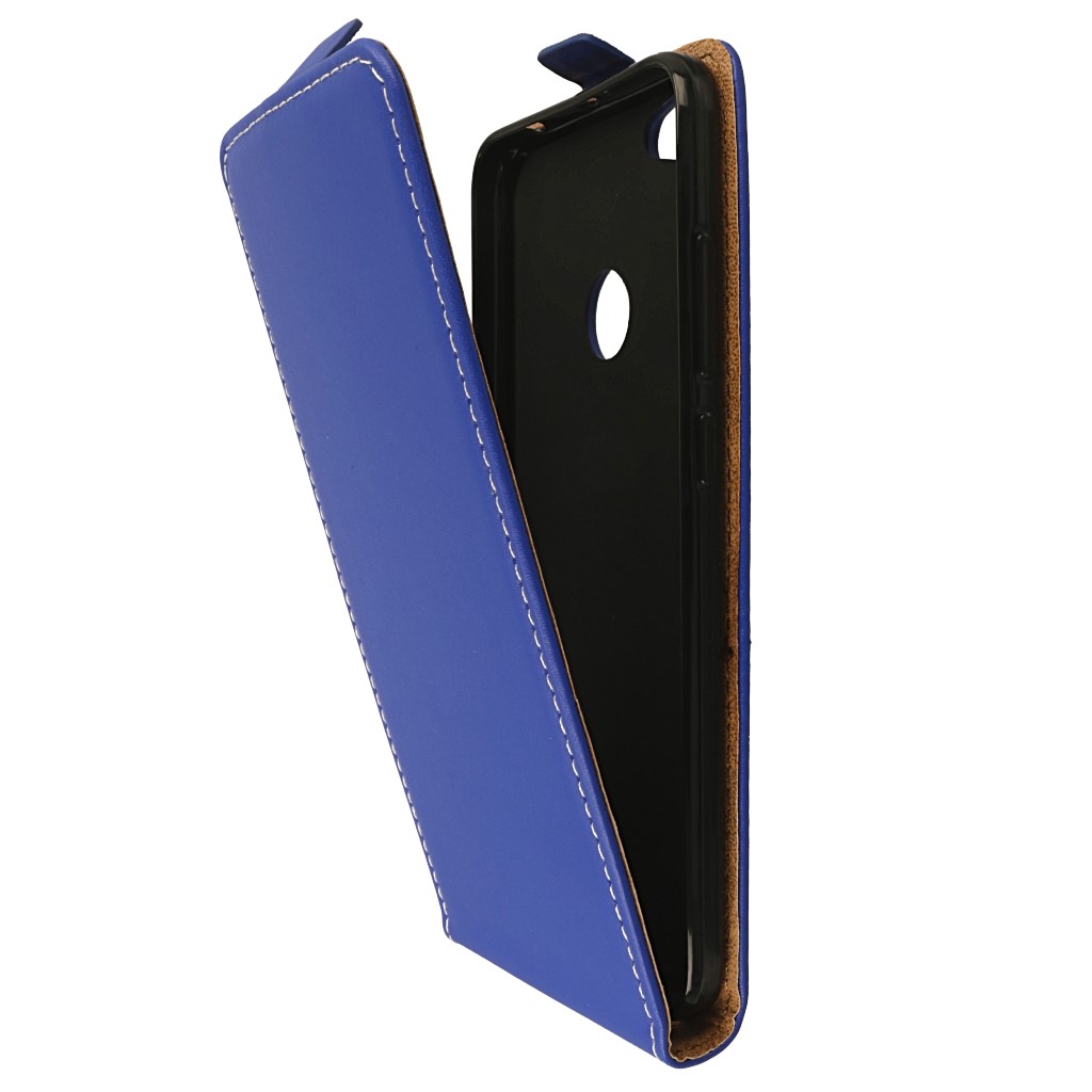 Pokrowiec z klapk na magnes Prestige Slim Flexi niebieski Xiaomi Redmi Note 5A Prime / 5