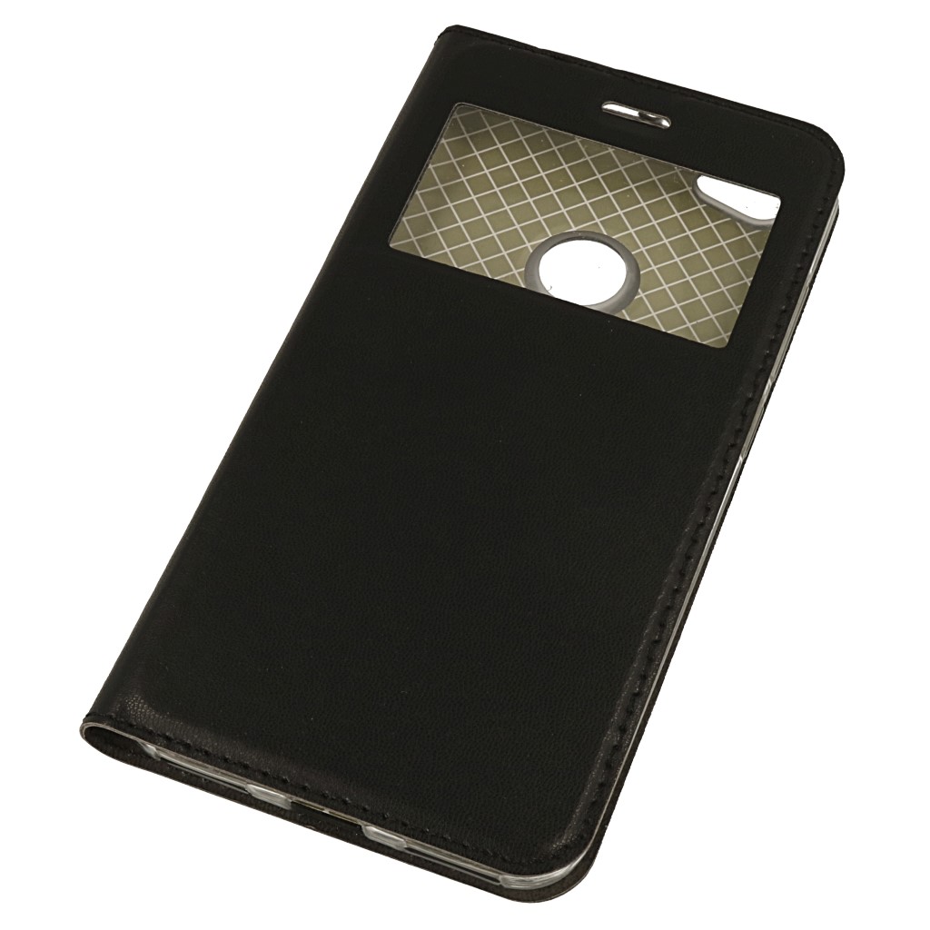 Pokrowiec etui Smart Look Cover z okienkiem czarne Xiaomi Redmi Note 5A Prime / 3