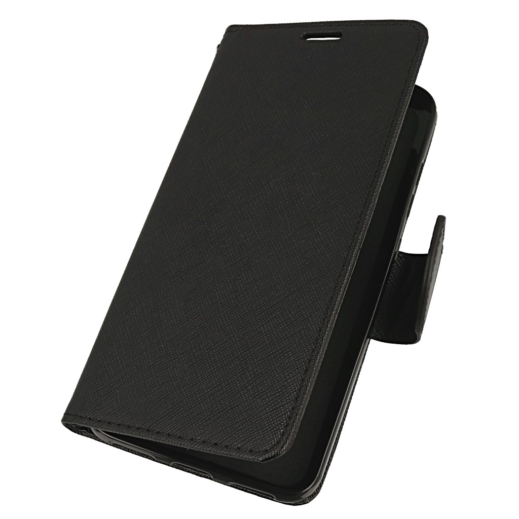Pokrowiec etui z klapk na magnes Fancy Case czarne Xiaomi Pocophone F1