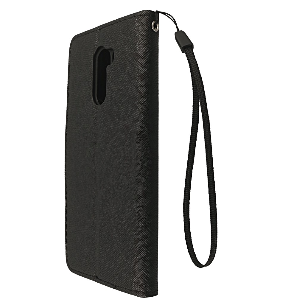 Pokrowiec etui z klapk na magnes Fancy Case czarne Xiaomi Pocophone F1 / 7