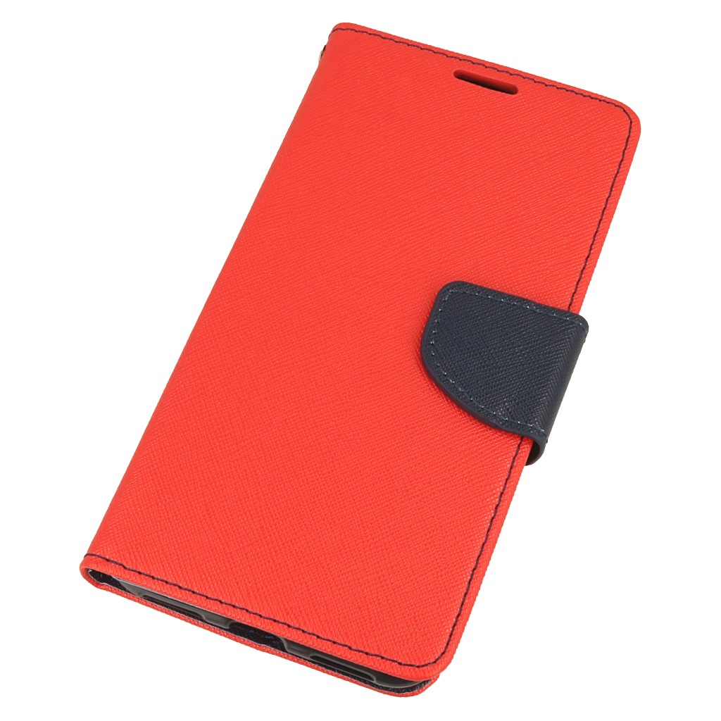 Pokrowiec etui z klapk na magnes Fancy Case czerwono-granatowe Xiaomi Pocophone F1 / 2