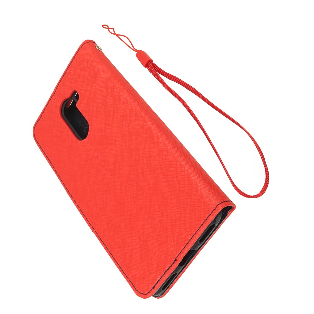 Pokrowiec etui z klapk na magnes Fancy Case czerwono-granatowe Xiaomi Pocophone F1 / 5