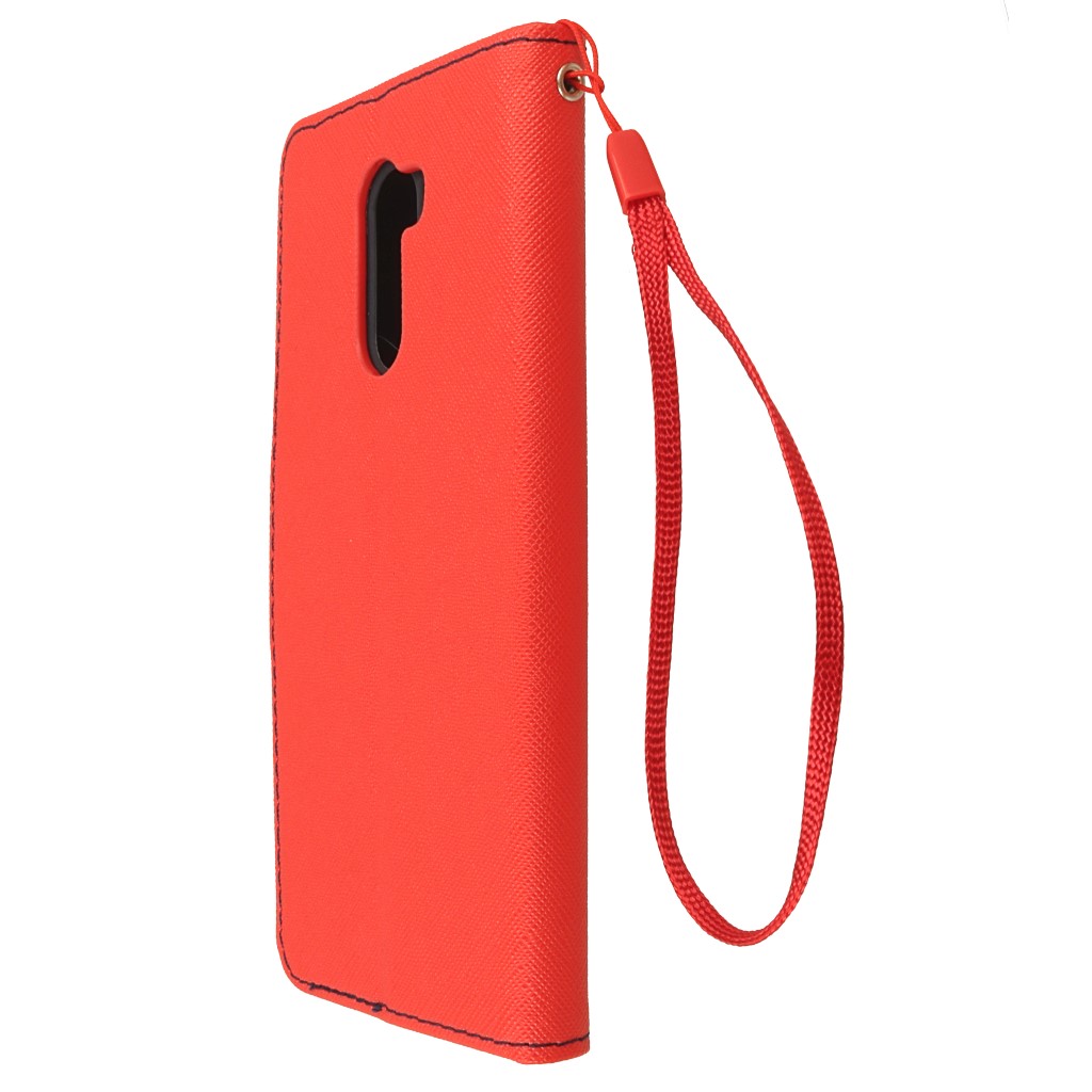 Pokrowiec etui z klapk na magnes Fancy Case czerwono-granatowe Xiaomi Pocophone F1 / 7
