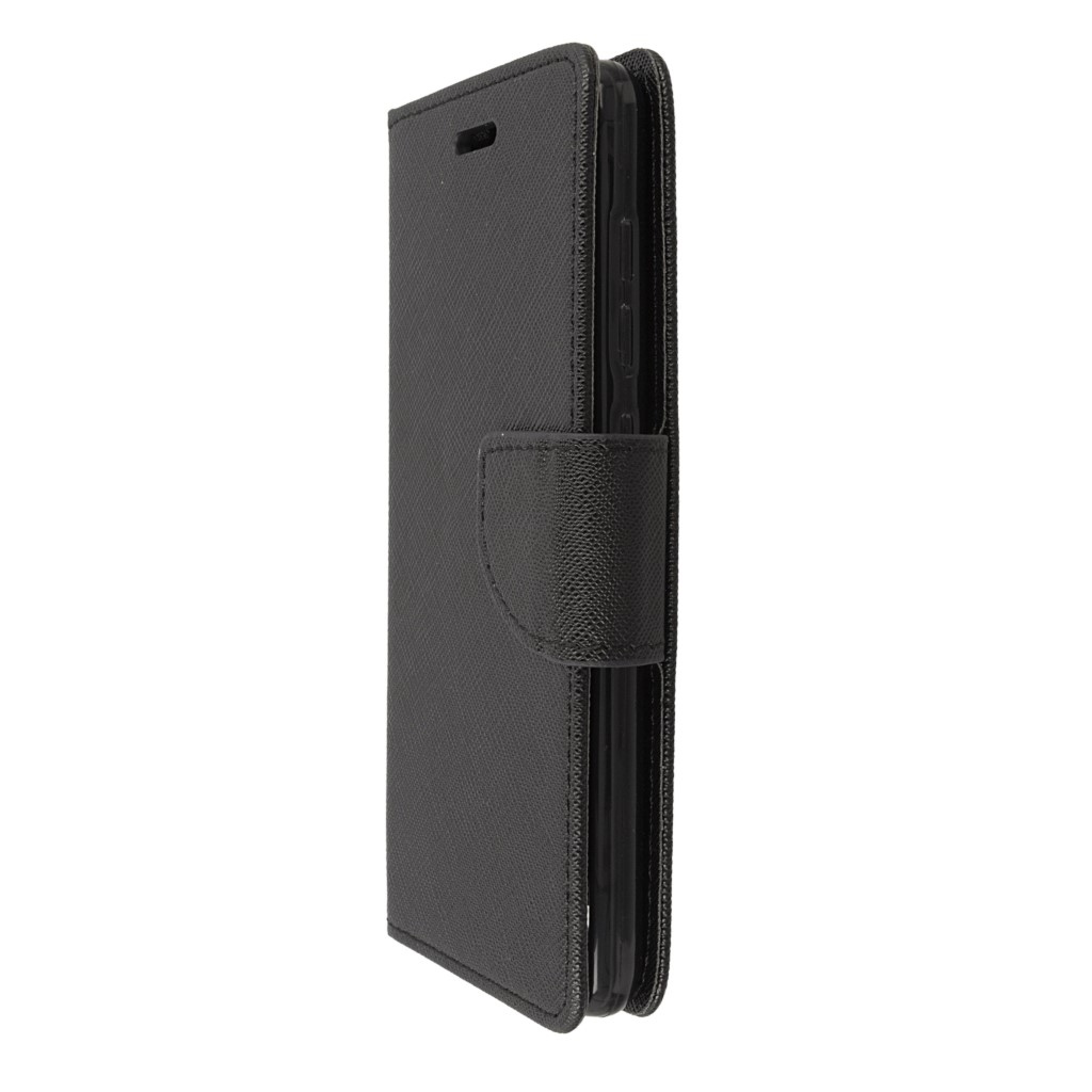 Pokrowiec etui z klapk na magnes Fancy Case czarne Xiaomi Redmi 3 Pro / 5