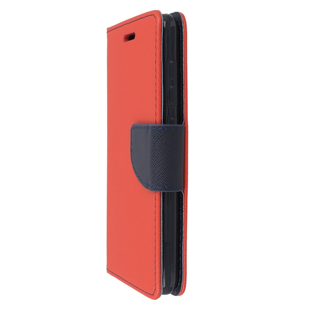 Pokrowiec etui z klapk na magnes Fancy Case czerwono-granatowe Xiaomi Redmi 3 Pro / 5