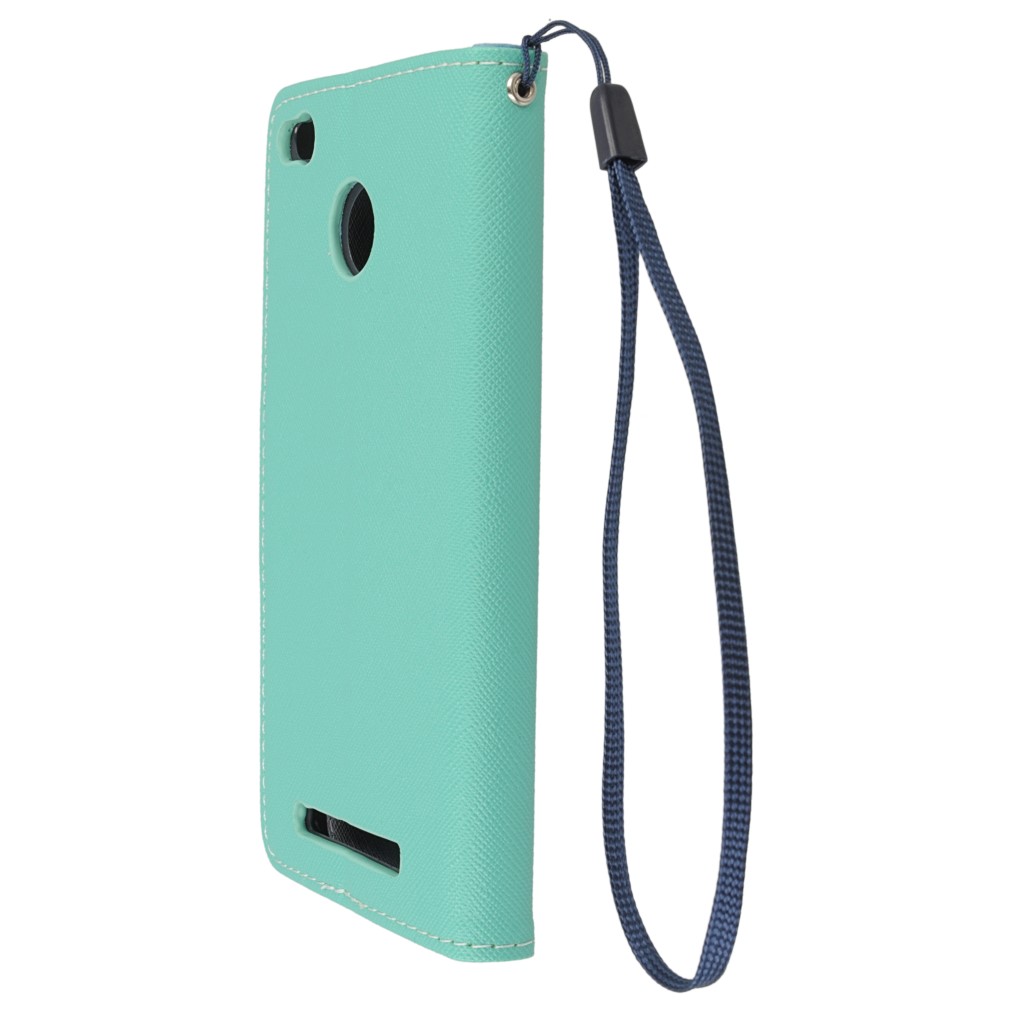 Pokrowiec etui z klapk na magnes Fancy Case mitowo-granatowe Xiaomi Redmi 3s / 6