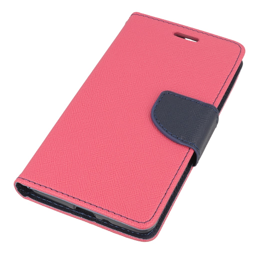 Pokrowiec etui z klapk na magnes Fancy Case rowo-granatowe Xiaomi Redmi 3 Pro / 2