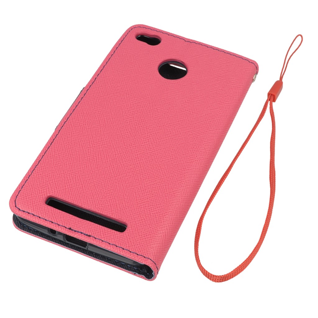 Pokrowiec etui z klapk na magnes Fancy Case rowo-granatowe Xiaomi Redmi 3s / 3