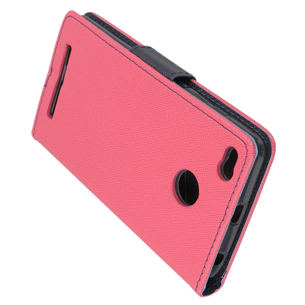 Pokrowiec etui z klapk na magnes Fancy Case rowo-granatowe Xiaomi Redmi 3s / 4