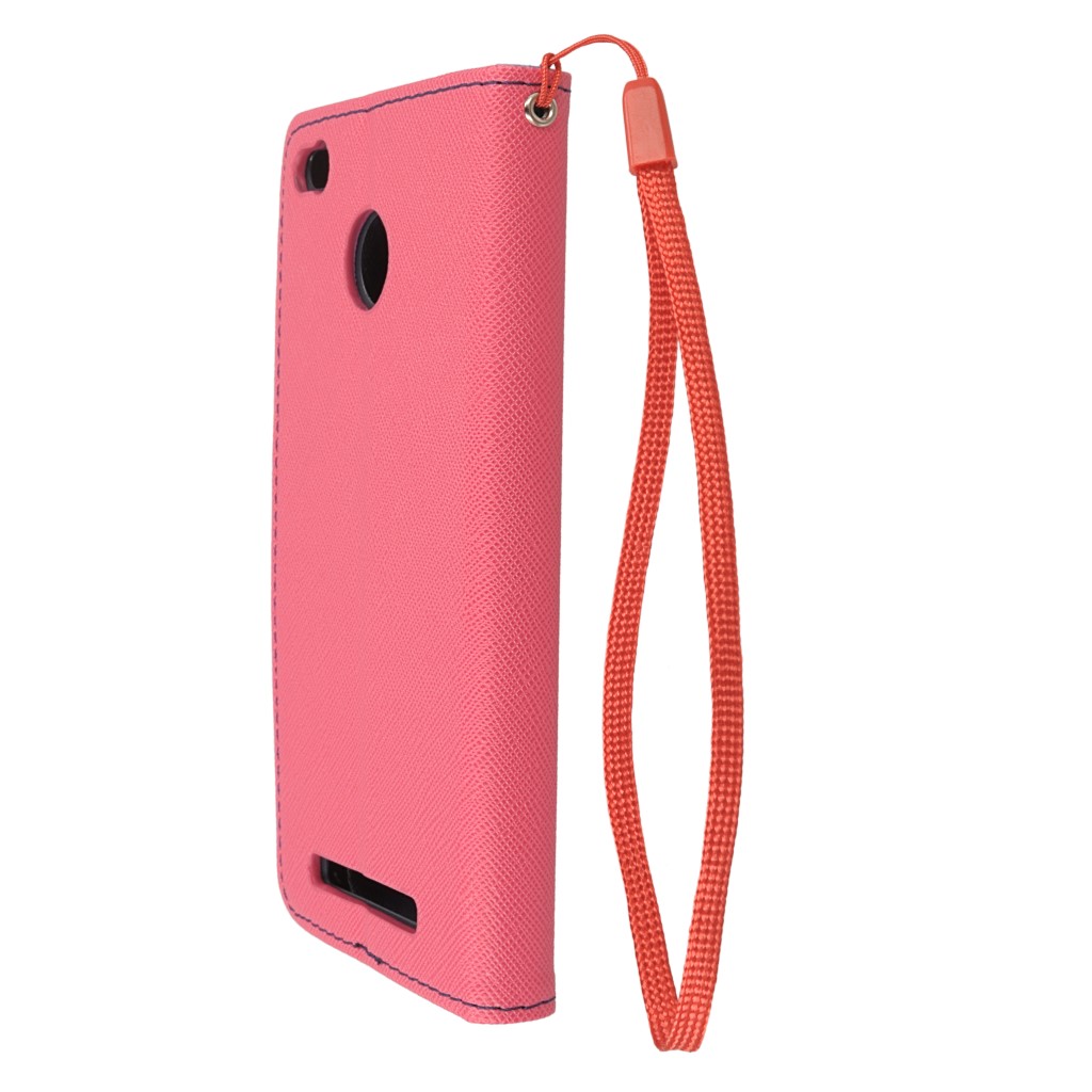 Pokrowiec etui z klapk na magnes Fancy Case rowo-granatowe Xiaomi Redmi 3s / 6