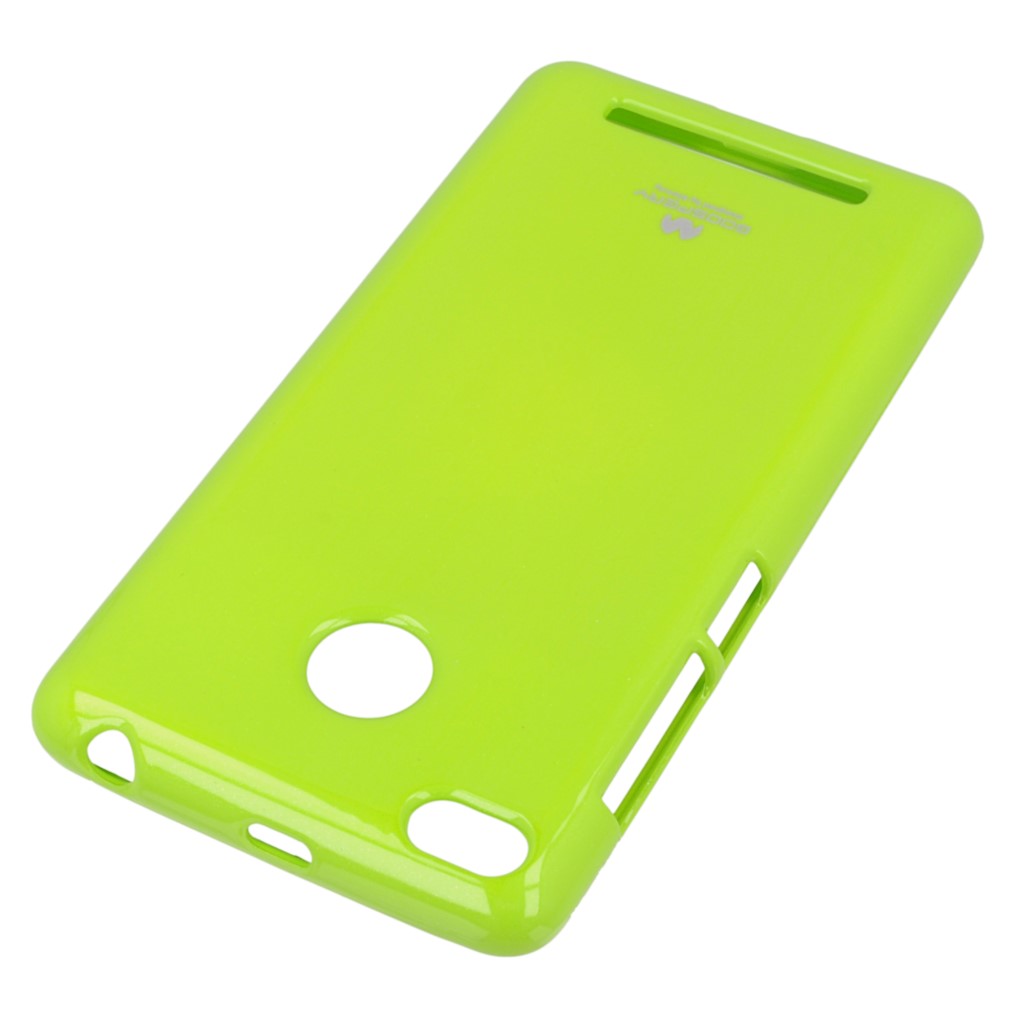 Pokrowiec etui silikonowe Mercury JELLY CASE limonkowe Xiaomi Redmi Note 3 Pro / 2