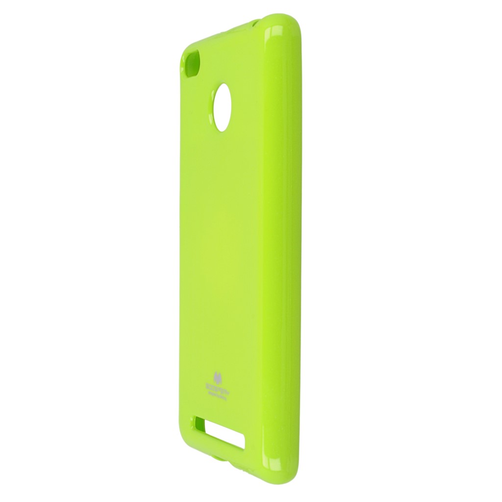 Pokrowiec etui silikonowe Mercury JELLY CASE limonkowe Xiaomi Redmi Note 3 Pro / 6