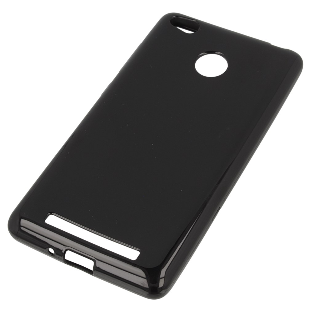 Pokrowiec silikonowe etui BACK CASE czarne Xiaomi Redmi 3s