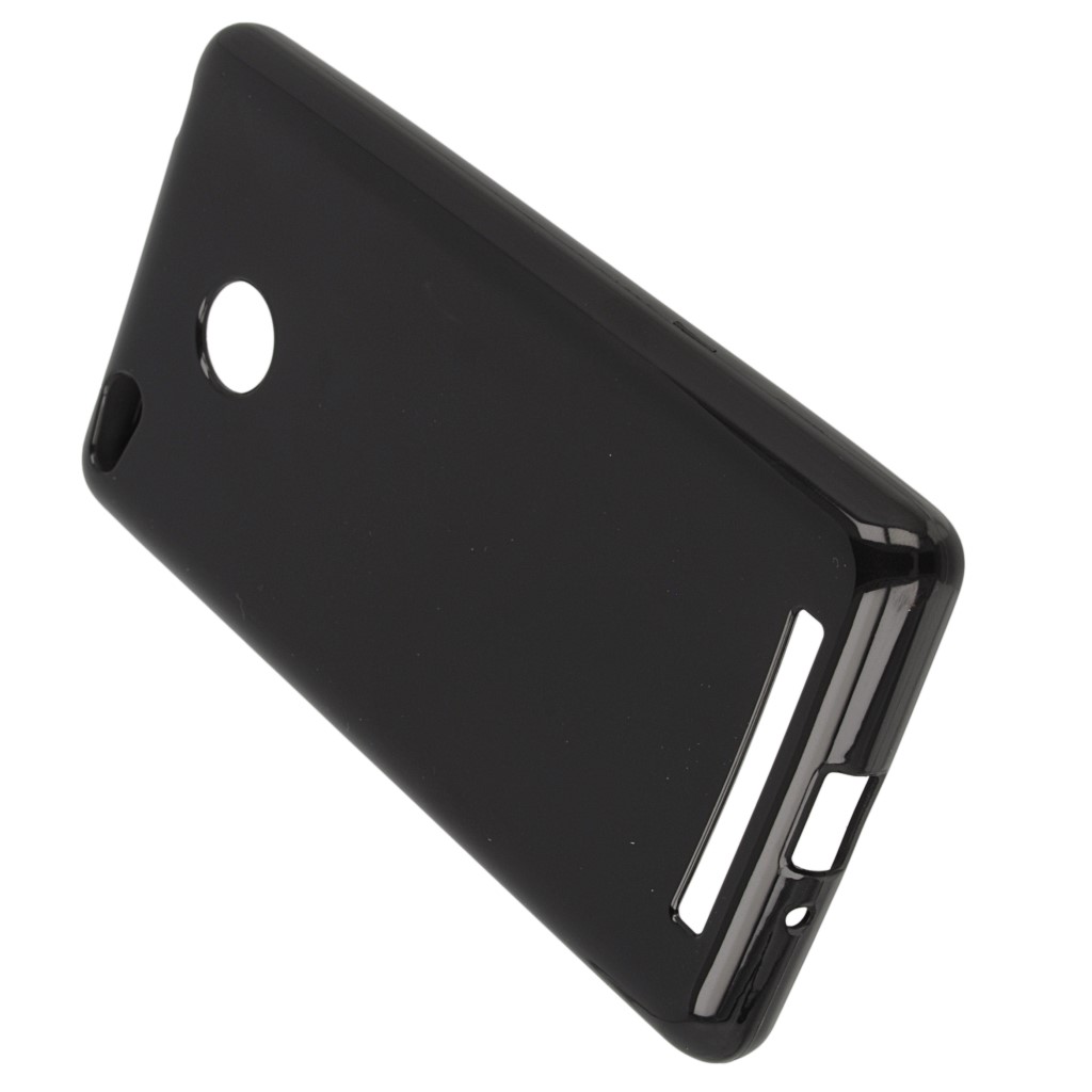 Pokrowiec silikonowe etui BACK CASE czarne Xiaomi Redmi 3s / 5