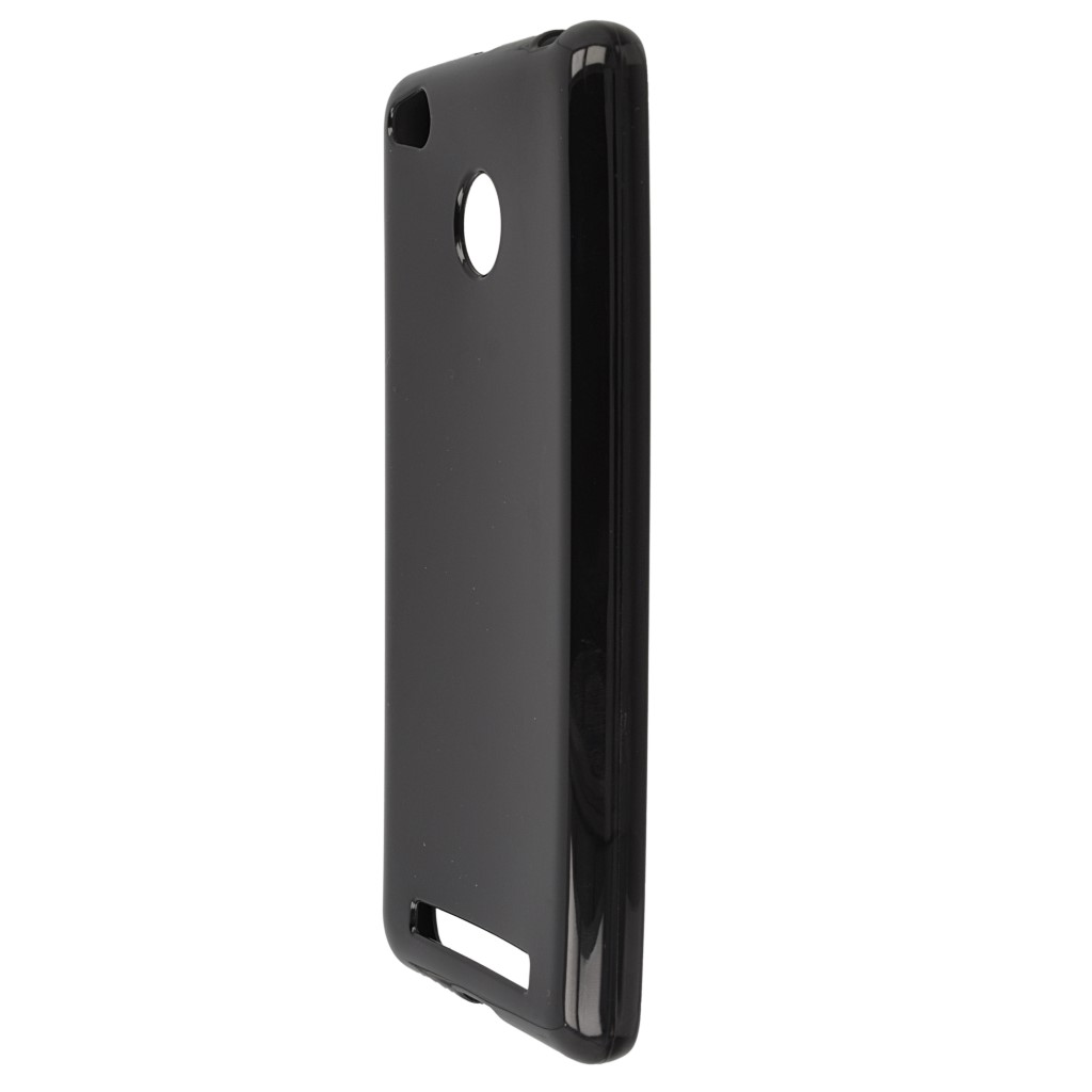 Pokrowiec silikonowe etui BACK CASE czarne Xiaomi Redmi 3 Pro / 6
