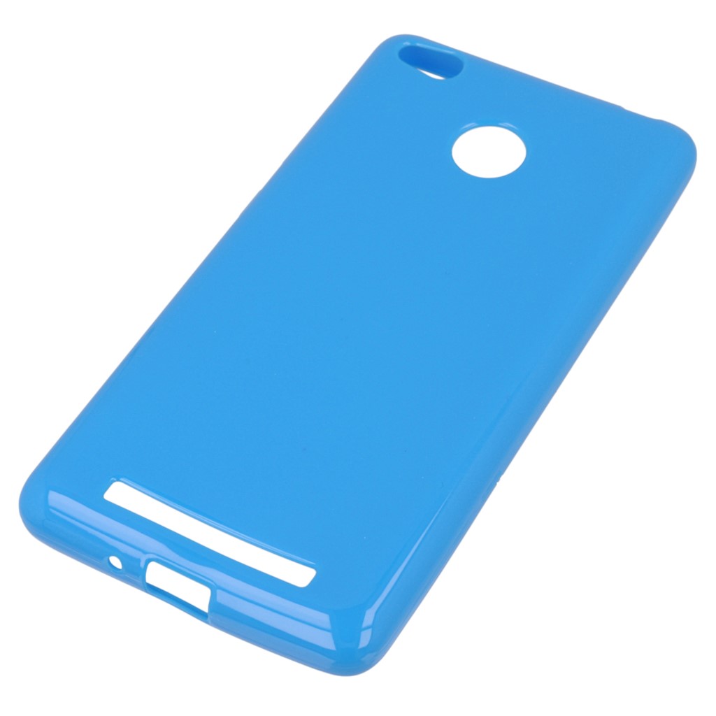 Pokrowiec silikonowe etui BACK CASE niebieskie Xiaomi Redmi 3 Pro