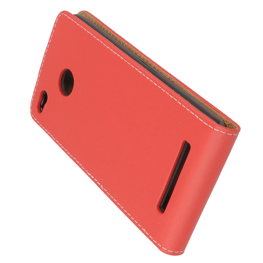 Pokrowiec z klapk na magnes Prestige Slim Flexi czerwony Xiaomi Redmi 3 Pro / 4