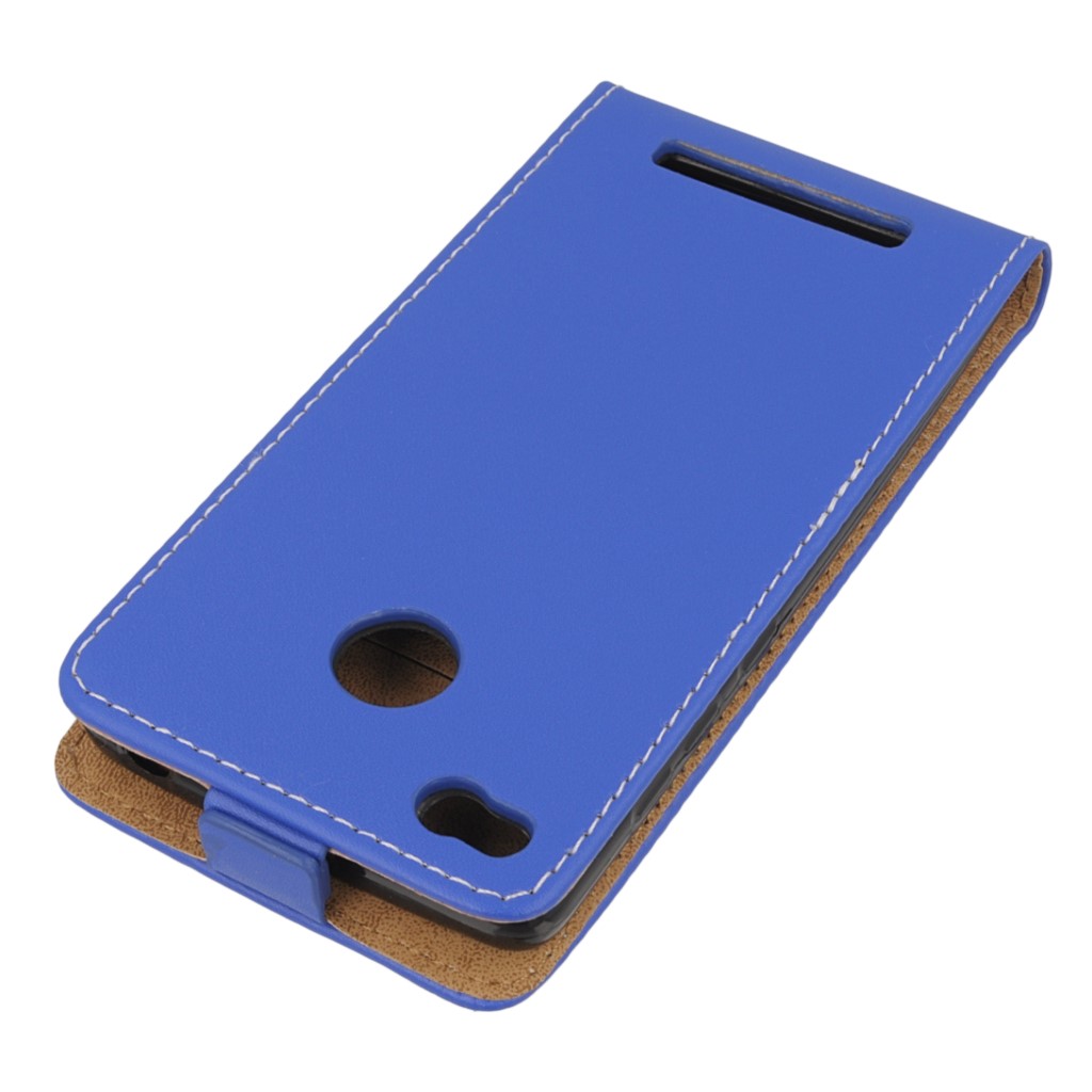 Pokrowiec z klapk na magnes Prestige Slim Flexi niebieski Xiaomi Redmi 3 Pro / 3